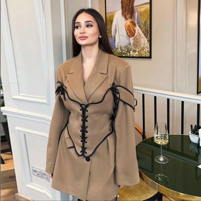 Damen Modischer Couture-Blazer Drune