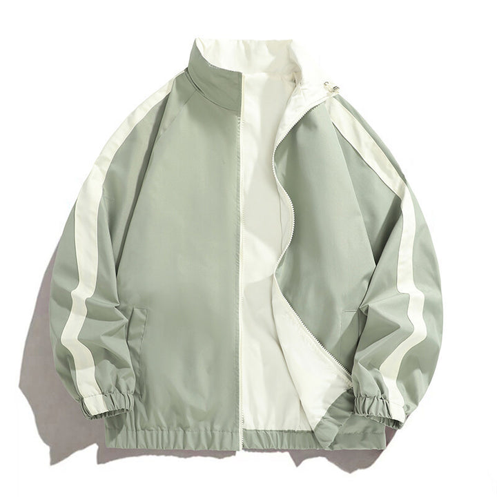 Herren modische Freizeitjacke mit sportlichem Schnitt und kontrastierenden Akzenten Drune