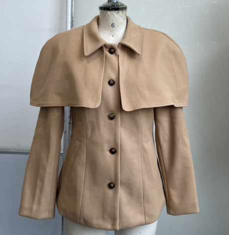 Damen eleganter Cape-Mantel Drune