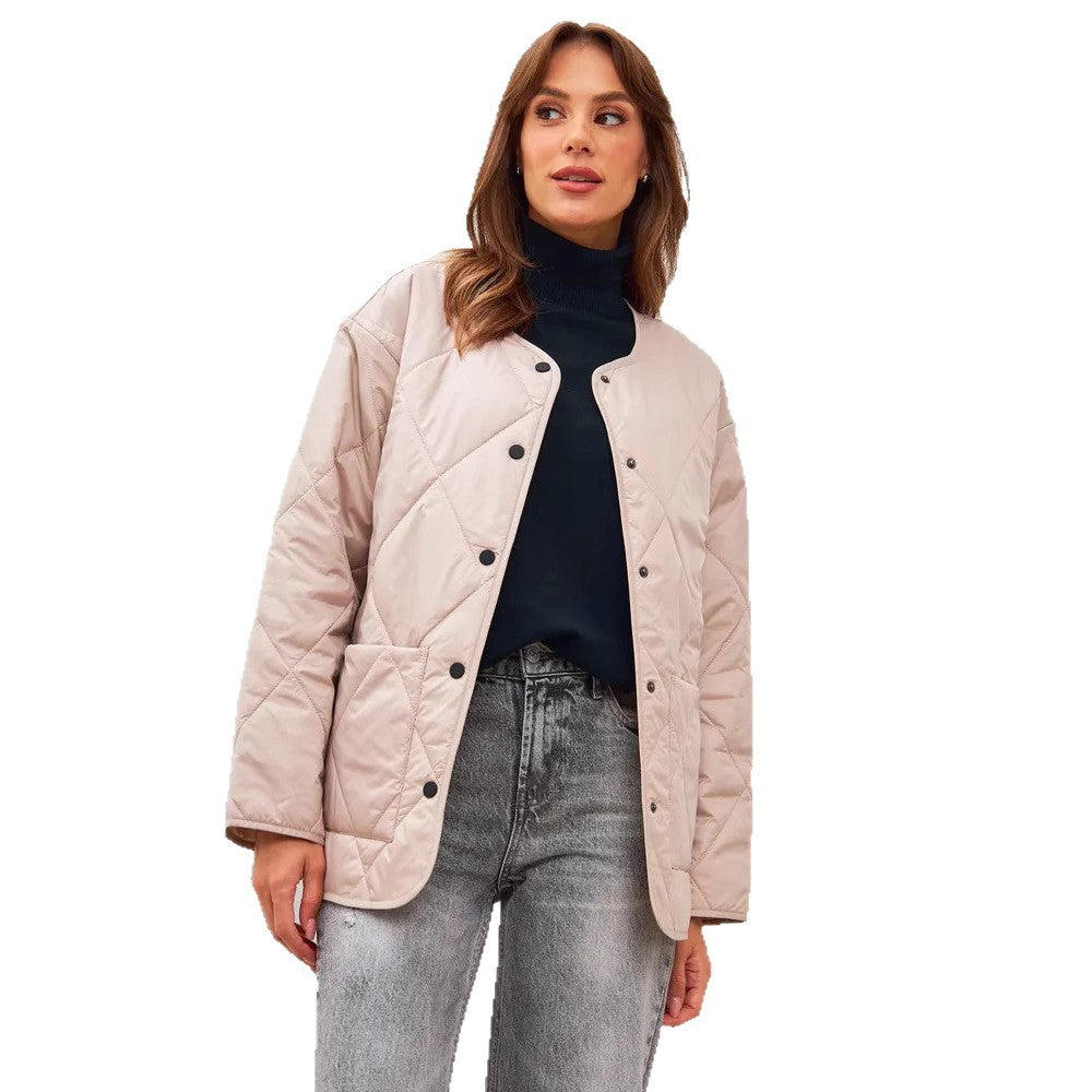 Damen gesteppte Freizeitjacke mit hoch geschlossenem Kragen und modischem Schnitt Drune