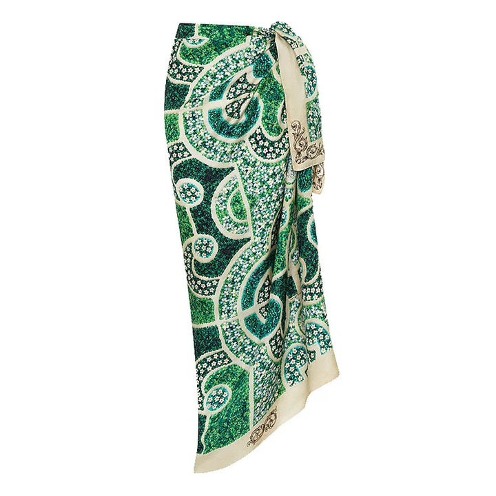 Damen Einteiler Badeanzug mit kunstvollem Blumenmuster Drune