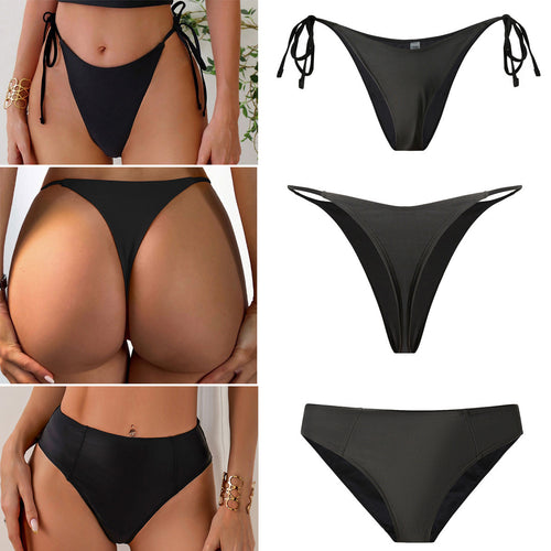 Damen Hochgeschnittener Bikini mit seitlichen Bindebändern Drune