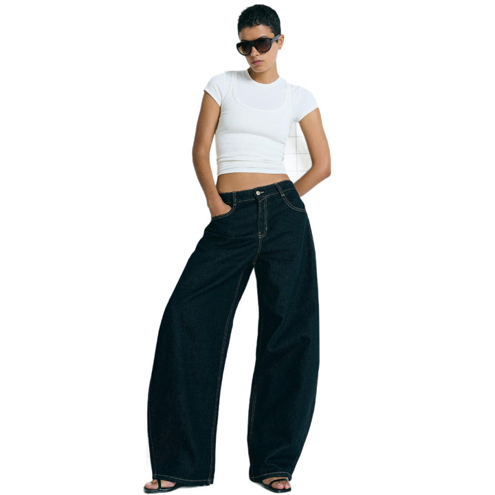Damen Oversized Jeansjacke Drune