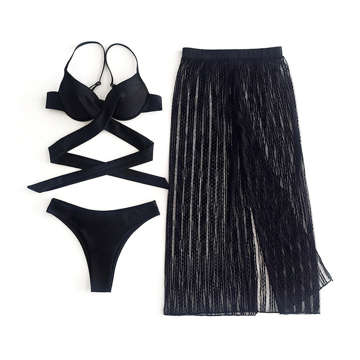 Damen Bikiniset mit elegantem Transparenz-Rock Drune