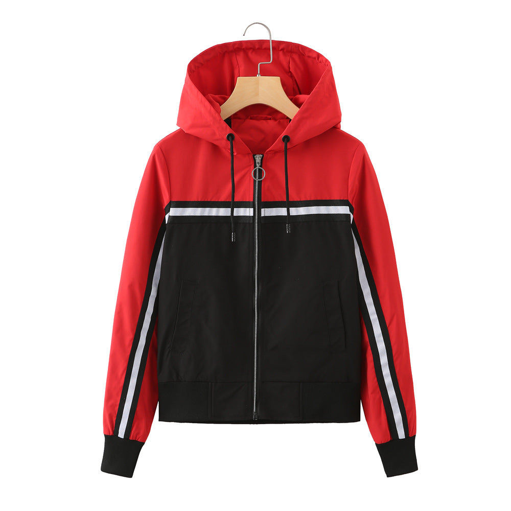 Damen sportliche Jacke mit modernen Streifenelementen Drune