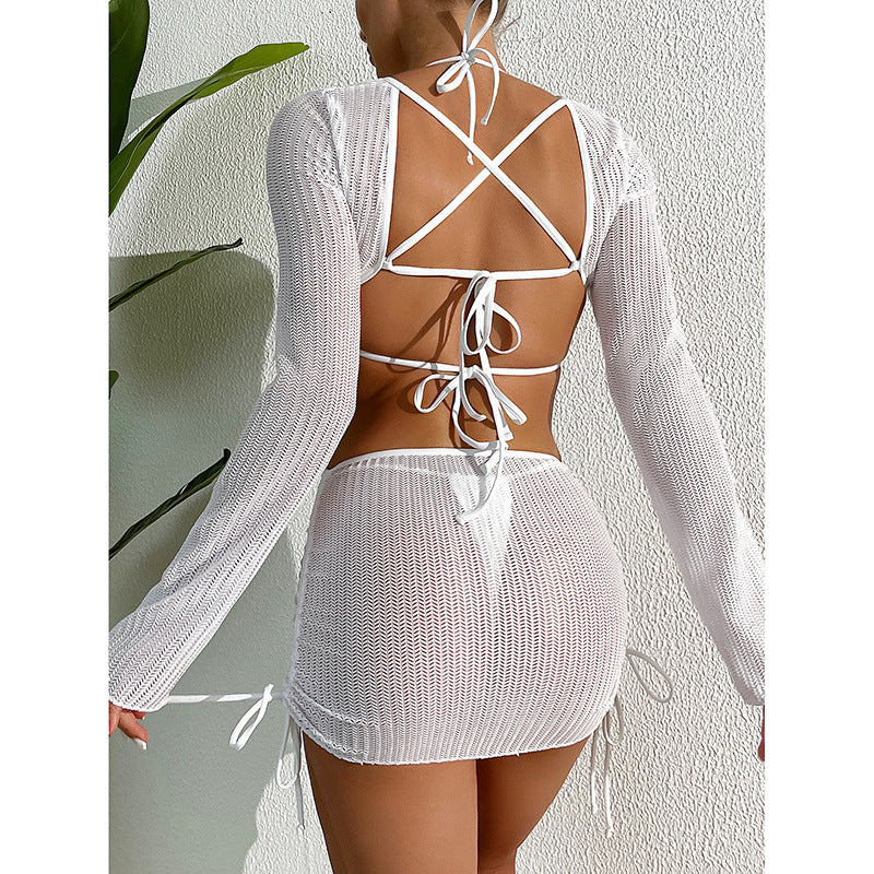Damen figurbetontes Cut-Out Kleid Drune