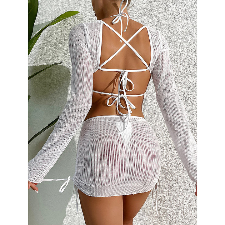 Damen figurbetontes Cut-Out Kleid Drune