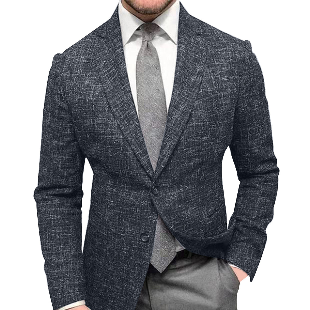 Herren elegante Karomuster Blazerjacke mit schmalem Schnitt Drune