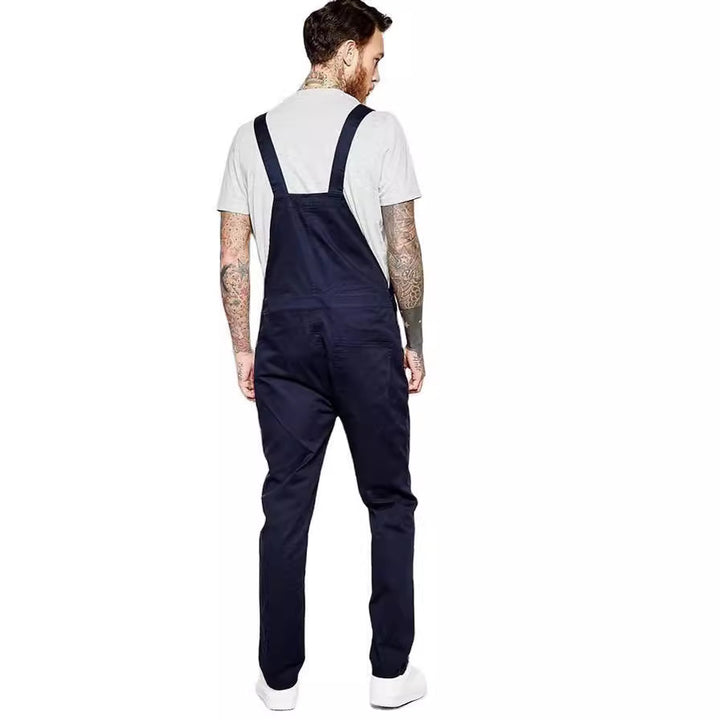 Herren Latzhose aus robustem Denim mit praktischen Taschen Drune
