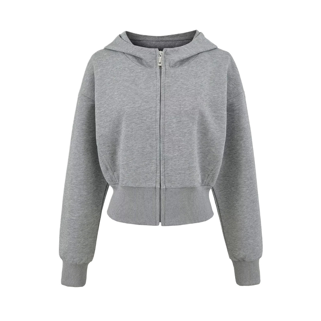 Damen Sportliche Kapuzenjacke mit lässigem Schnitt und praktischen Reißverschlusstaschen Drune