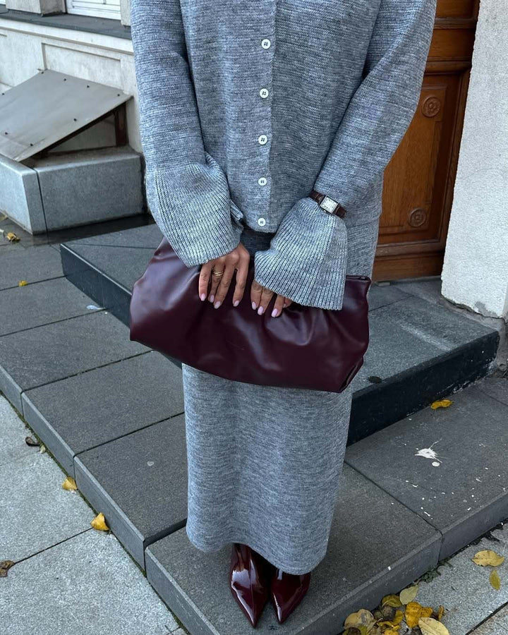Damen eleganter Strickanzug mit weitem Schnitt Drune