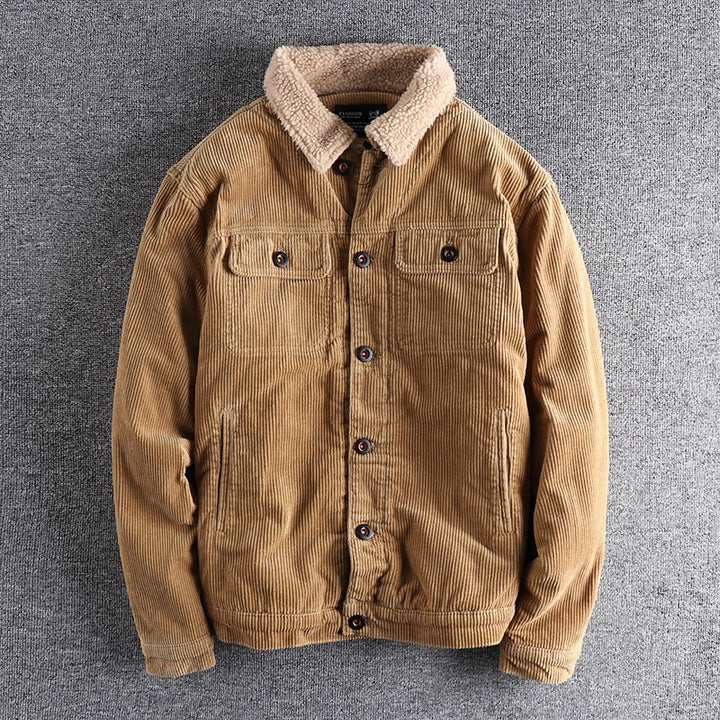 Herren Cordjacke mit kuscheligem Futter und praktischen Taschen Drune