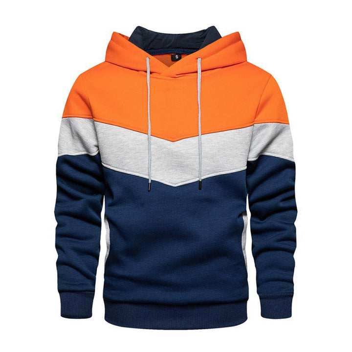 Herren Sportlicher Kapuzenpullover mit modernem Farbblockdesign und atmungsaktiven Eigenschaften Drune