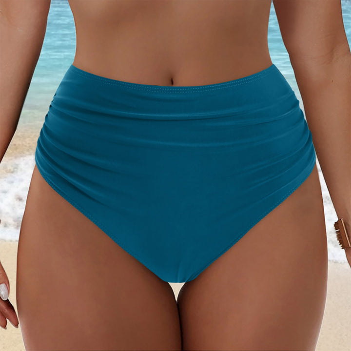 Damen Hochgeschnittenes Bikini-Höschen mit Rüschendetails Drune