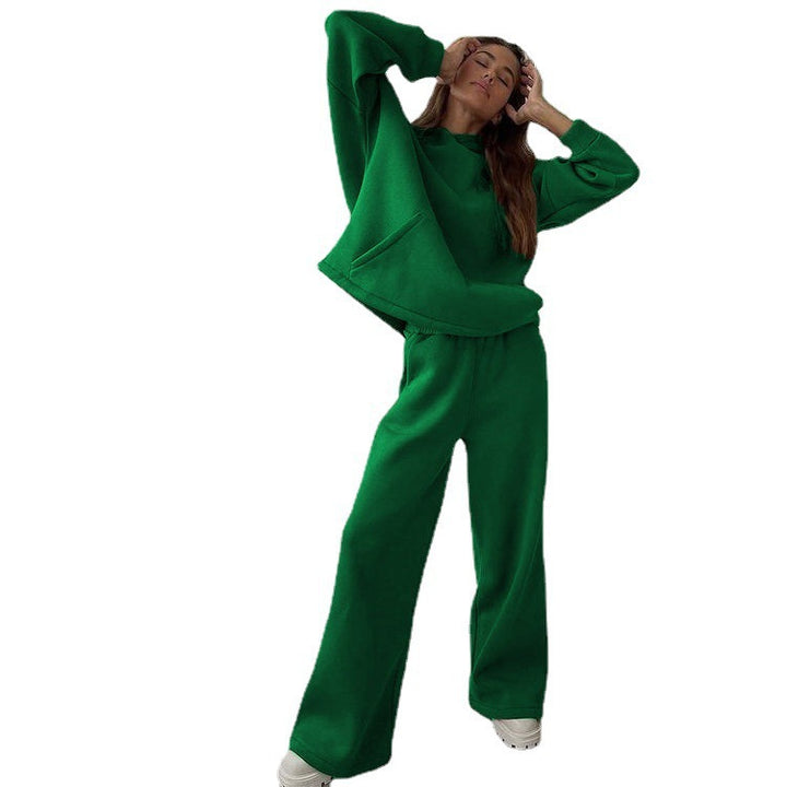 Damen lässiges und oversized Hoodie-Set mit weit geschnittenen Hosen Drune