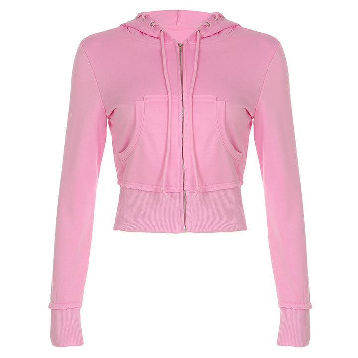 Damen nan taillierte Jersey-Flared-Loungehose mit Bindeband, hohem Komfortbund und seitlichen Eingrifftaschen Drune