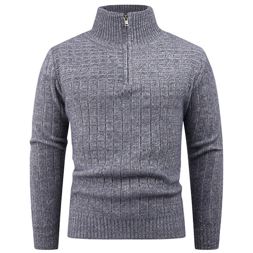 Herren eleganter Rollkragenpullover mit modernem Zopfdesign Drune