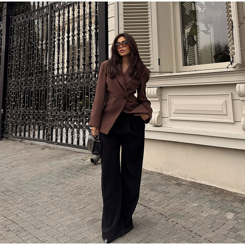 Damen klassischer, taillierter Blazer Drune