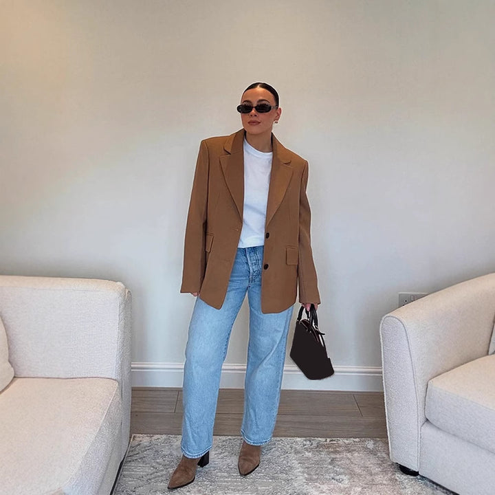 Damen Oversized Blazerjacke im modernen Schnitt Drune