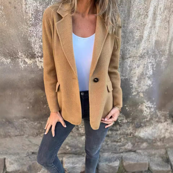 Damen modischer Blazer mit weichem Stoff und eleganten Details Drune