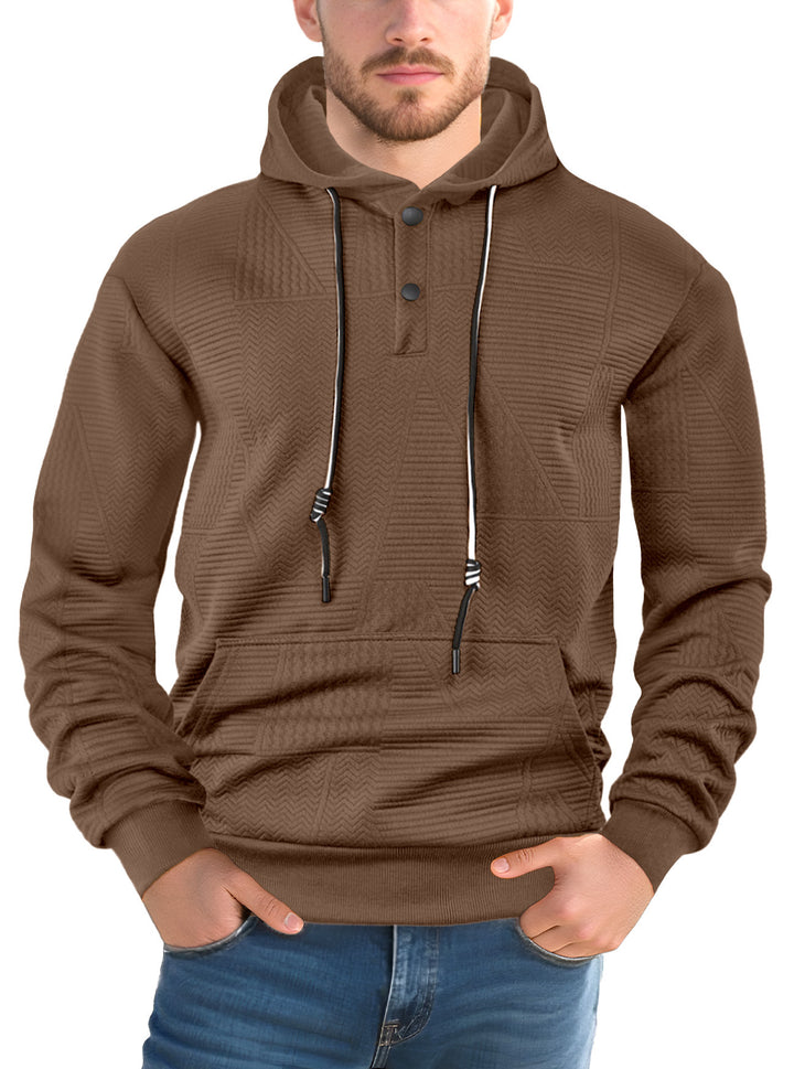 Herren Hoodie mit strukturiertem Design Drune