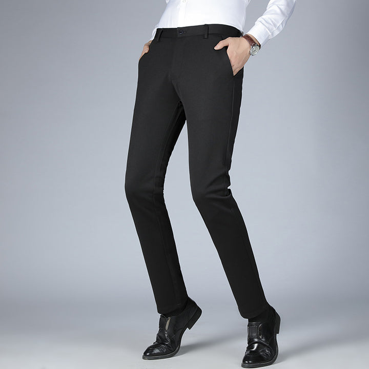 Herren elegante Anzughose mit schmalem Schnitt Drune