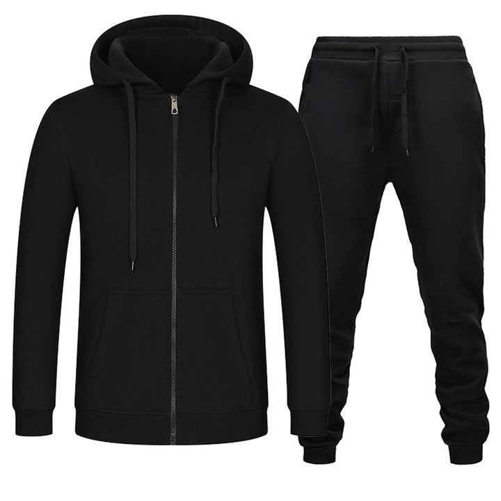 Damen Sportliches Kapuzenjacken- und Jogginghosen-Set mit funktionalen Taschen Drune