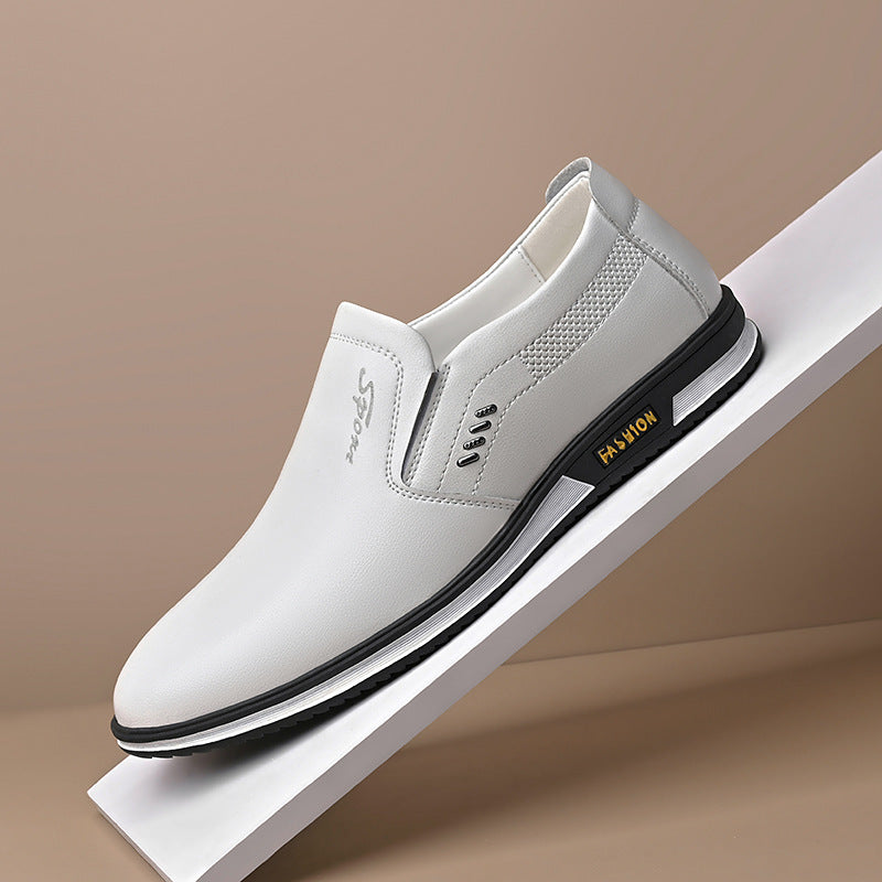 Herren Elegante Slip-On Lederschuhe mit rutschfestem Profil und atmungsaktiver Struktur Drune
