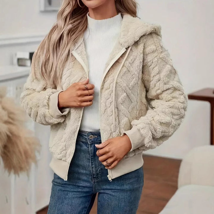 Damen Kuschelige Fleecejacke Drune