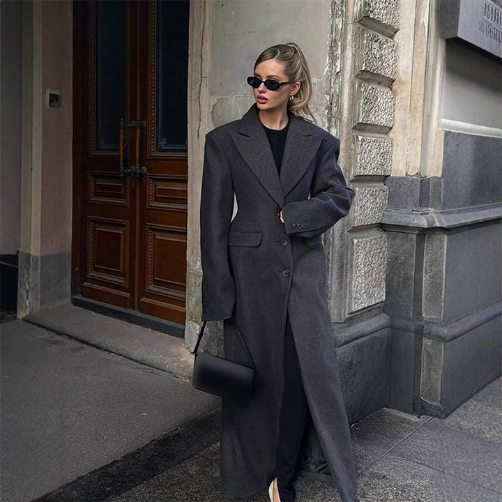 Damen eleganter Oversized-Mantel Drune