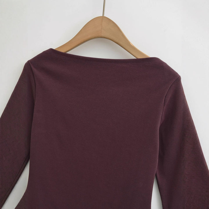 Damen Langarmshirt mit lässigem Schnitt und modernen Details Drune