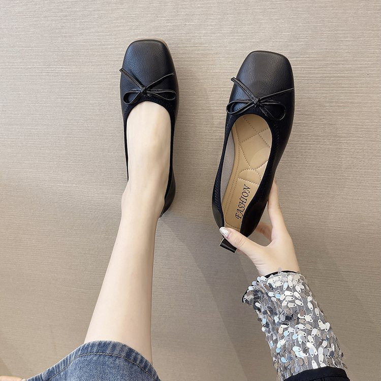 Damen Ballerinas mit elegantem Schleifen-Detail und hochwertigem Leder Drune