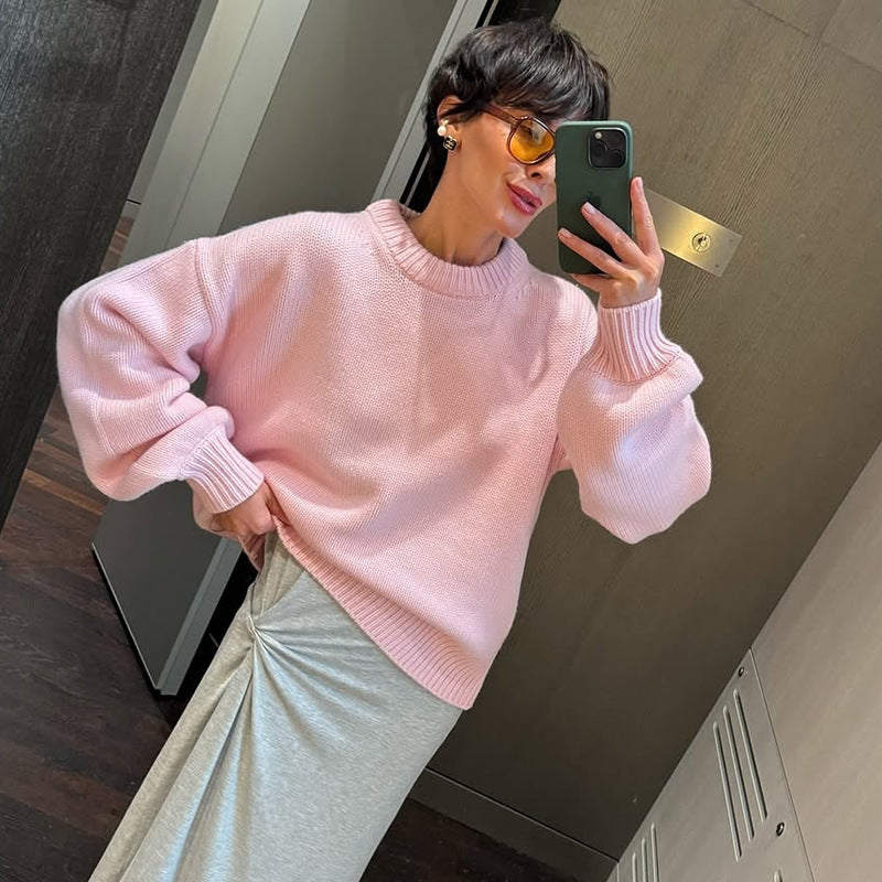 Damen Oversize-Strickpullover Drune