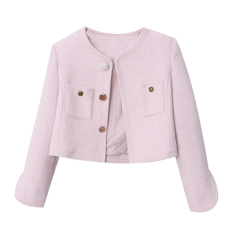 Damen Elegante Jacke mit Knopfdetails und praktischen Taschen Drune