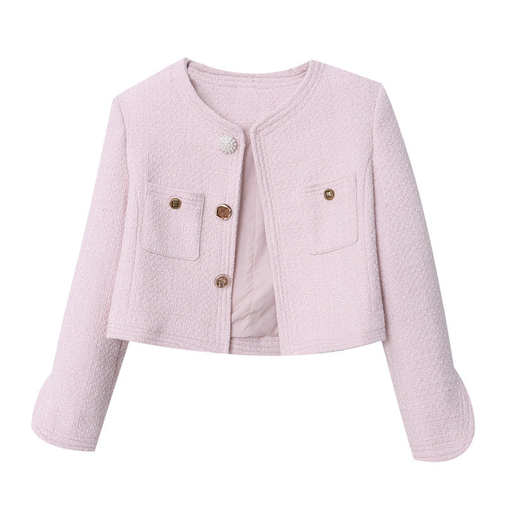 Damen Elegante Jacke mit Knopfdetails und praktischen Taschen Drune