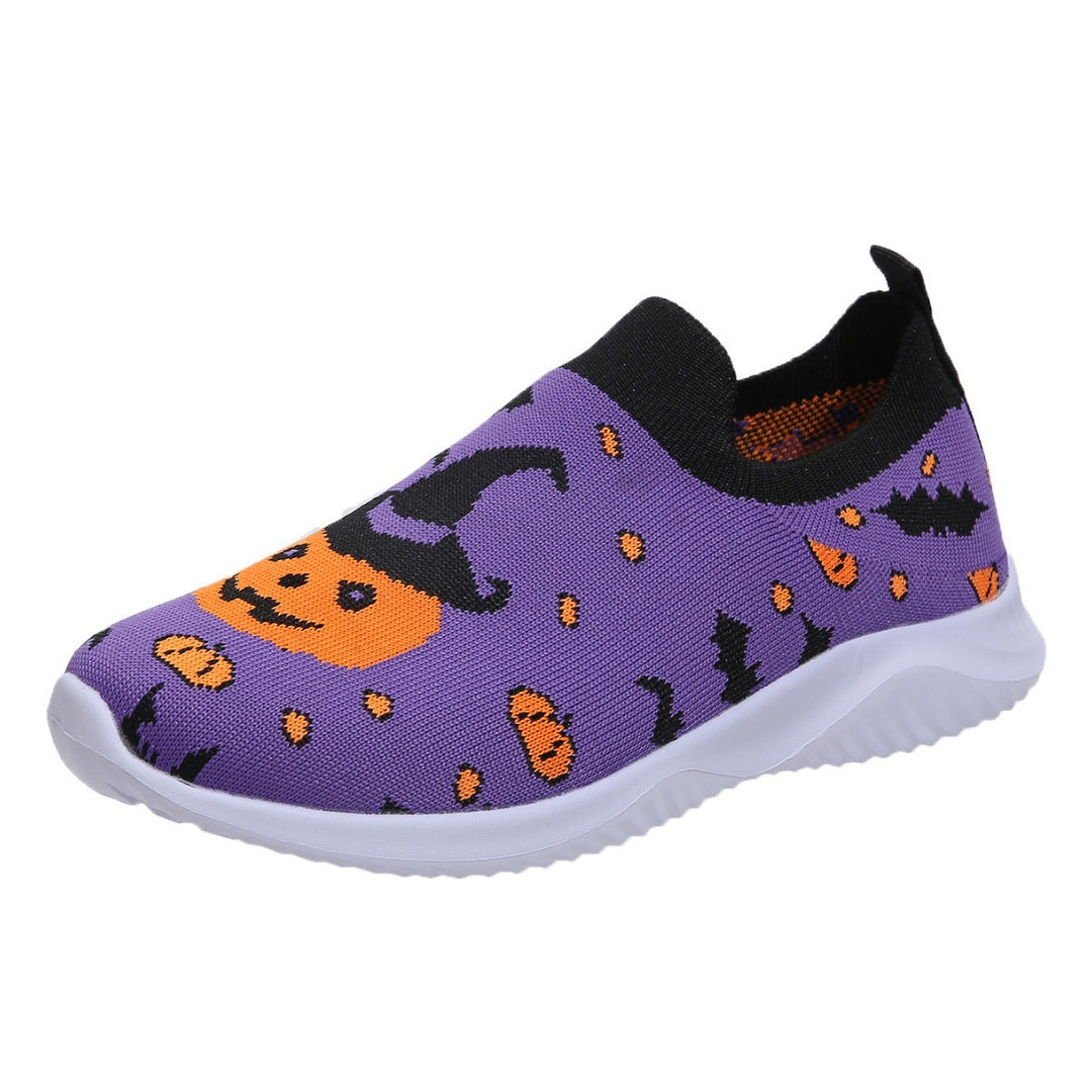 Damen Freizeitschuhe mit Halloween-Motiv und rutschfester Sohle Drune
