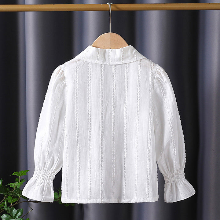 Mädchen Bluse mit eleganter Rüschendekoration Drune