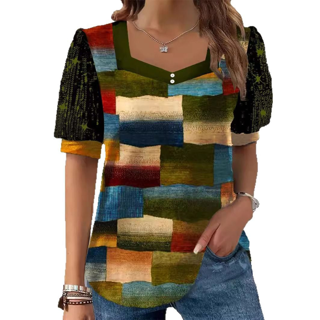 Damen Glitzernde V-Pullover Bluse Drune