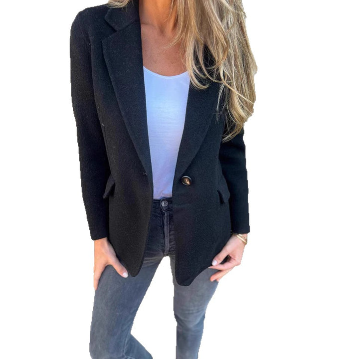 Damen Feminin Gestreifter Blazer Drune