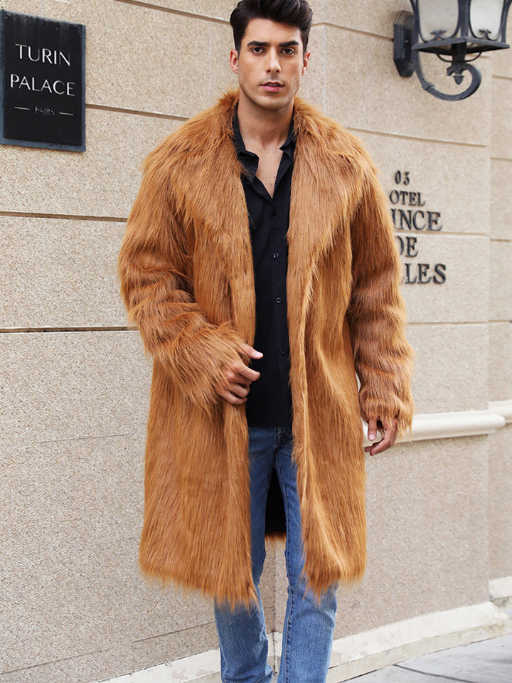 Herren Elegante und gemütliche Felljacke Drune