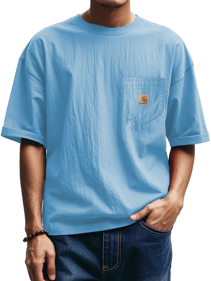 Herren Relaxed Fit Pocket T-Shirt Drune