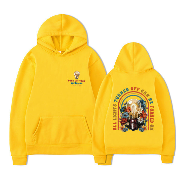 Damen Kapuzenpullover mit buntem Motiv und entspannter Passform Drune