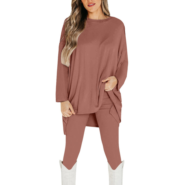 Damen Lässiges Set aus oversized Oberteil und figurbetonten Leggings Drune