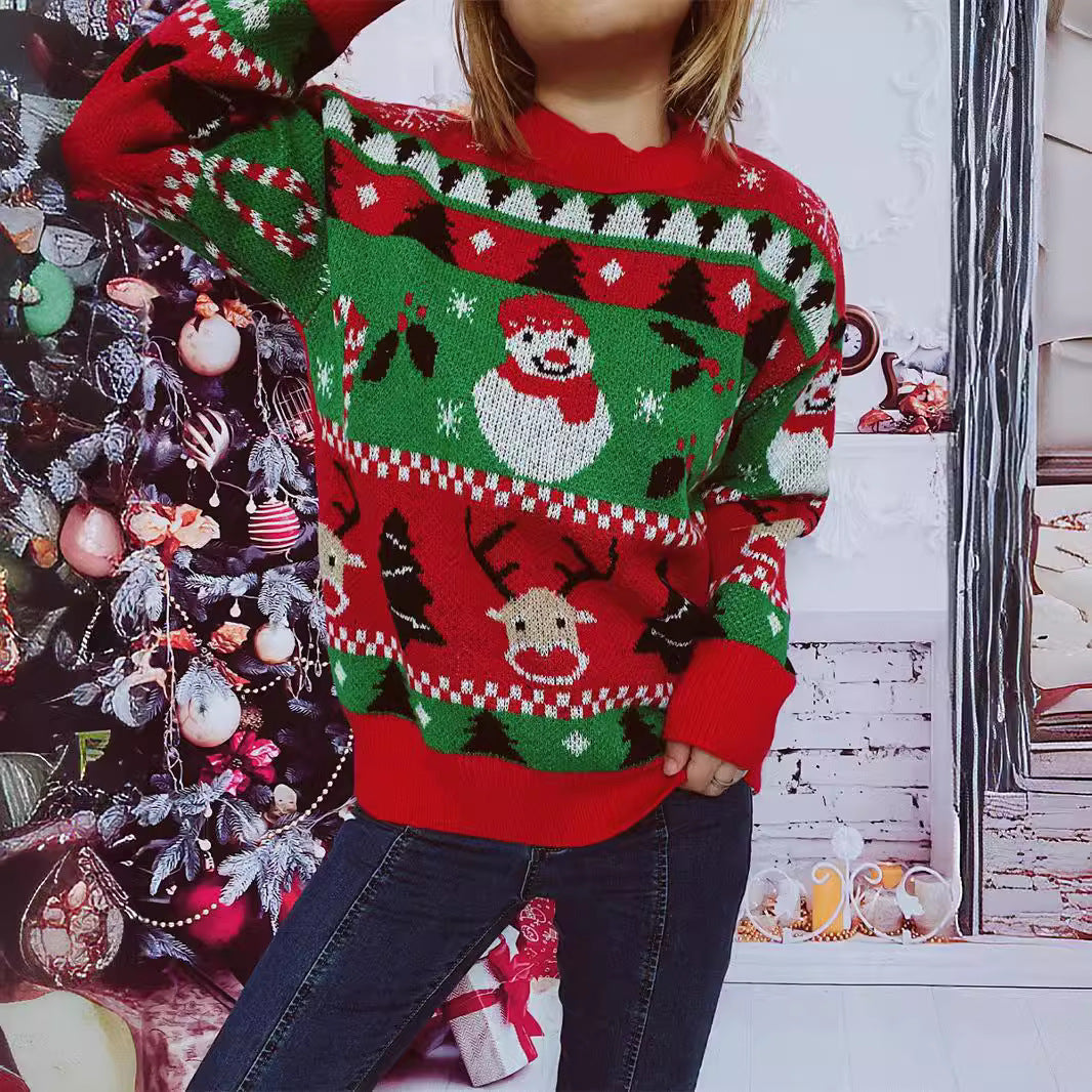 Damen Weihnachts-Pullover mit festlichem Motiv und angenehmem Schnitt Drune