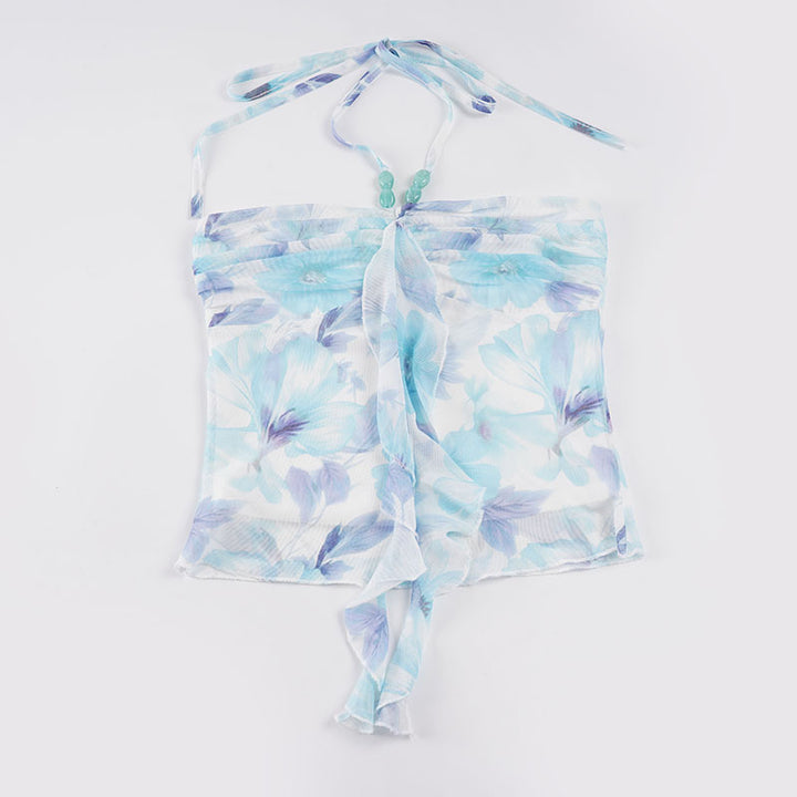 Damen romantisches Blumenshirt Drune
