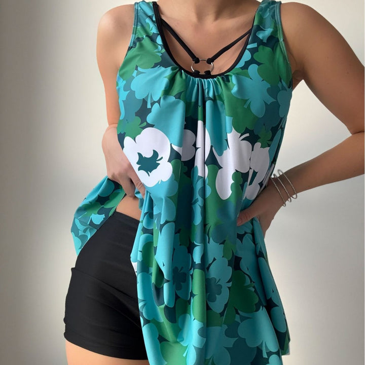 Damen Modischer Badeanzug mit Lockerem Schnitt Drune
