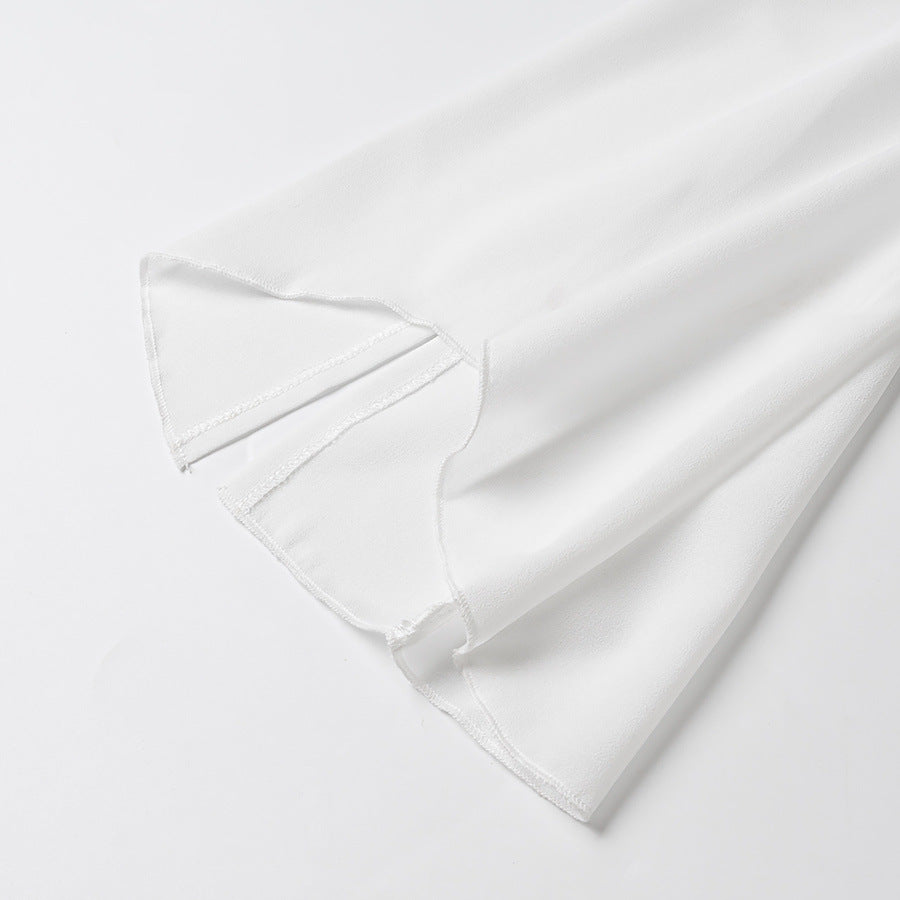 Damen Elegant geschnittene Bluse mit Rüschendetails Drune