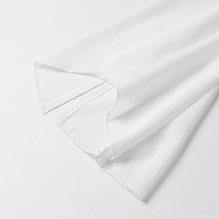 Damen Elegant geschnittene Bluse mit Rüschendetails Drune