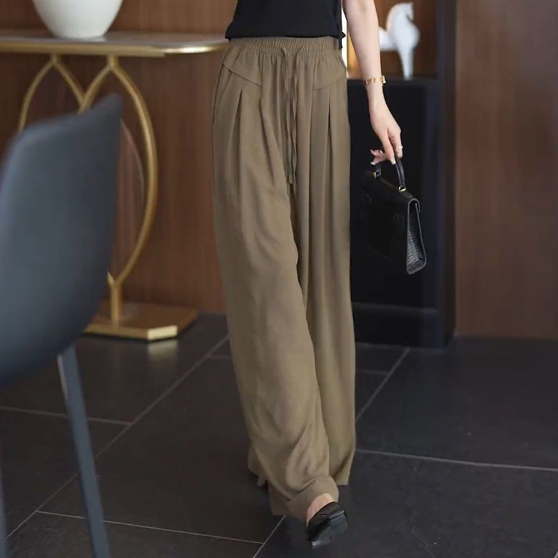Damen Elegante und fließende Weitbein-Hose Drune