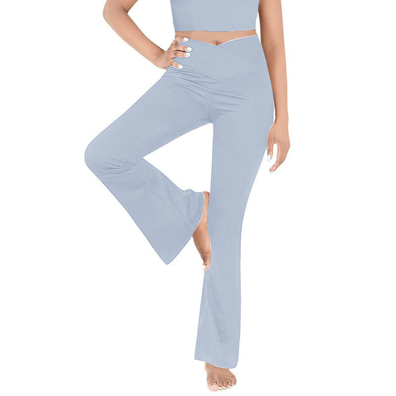 Damen lässige Bootcut-Leggings mit hohem Bund und atmungsaktivem Material Drune